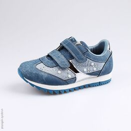 644199-72 Кроссовки для девочки голубой