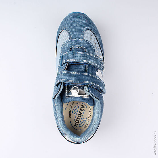 644199-72 Кроссовки для девочки голубой фото №4