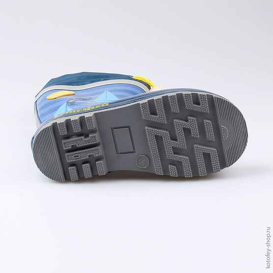 366184-11 Резиновые сапоги для мальчики светло-синий фото №3