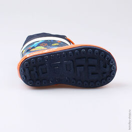 166094-11 Резиновые сапоги для мальчики син-ора фото №3