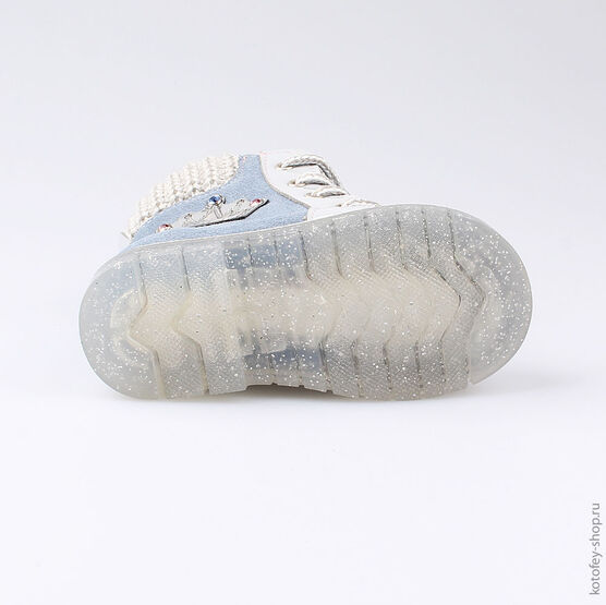 152215-31 Ботинки для девочки голубой фото №3