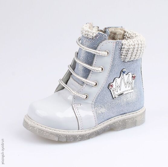 152215-31 Ботинки для девочки голубой
