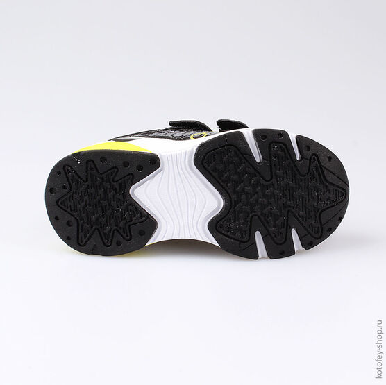 344197-72 Кроссовки для мальчики чер-жел фото №3