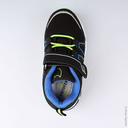 344198-72 Кроссовки с LED-подсветкой на подошве для мальчики чер-сал фото №4