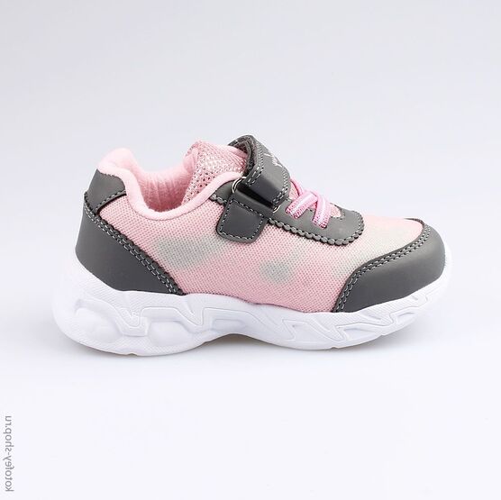 344200-72 Кроссовки для девочки сер-роз фото №2