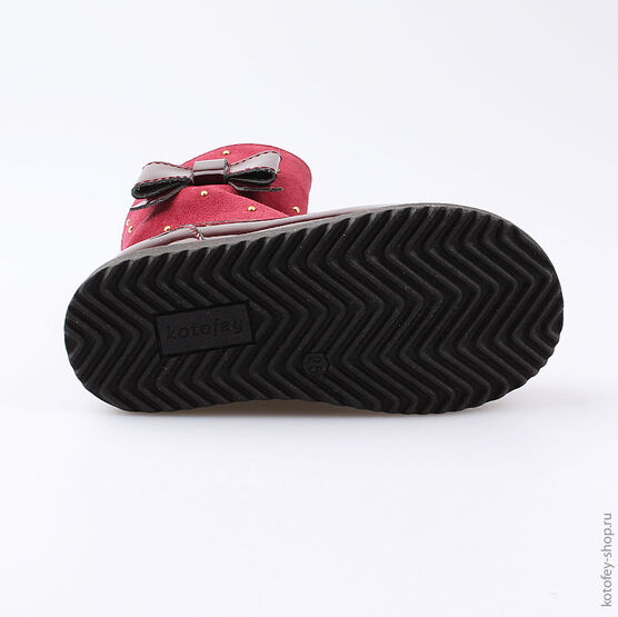 362089-32 Сапожки для девочки бордовый фото №3