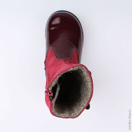 362089-32 Сапожки для девочки бордовый фото №4