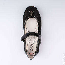 532181-22 Туфли для девочки черный фото №4