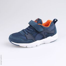 644208-71 Кроссовки на липучках для мальчики светло-синий