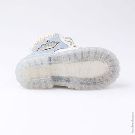 352193-31 Ботинки для девочки голубой фото №3