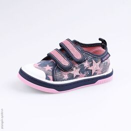 331097-11 Кеды для девочки син-роз