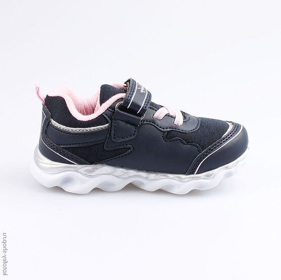 344201-72 Кроссовки с LED-подсветкой для девочки светло-синий фото №2