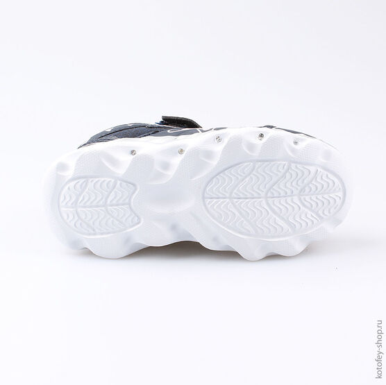 344201-72 Кроссовки с LED-подсветкой для девочки светло-синий фото №3