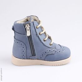 352183-31 Ботинки для мальчики светло-синий фото №2