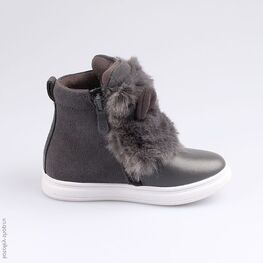 564069-32 Сапожки для девочки серый фото №2