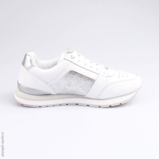 744117-71 Кроссовки на шнуровке для девочки белый фото №2