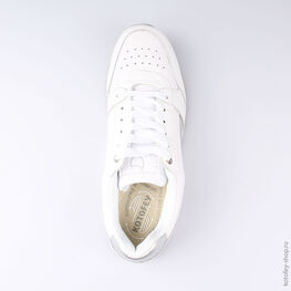 744117-71 Кроссовки на шнуровке для девочки белый фото №4