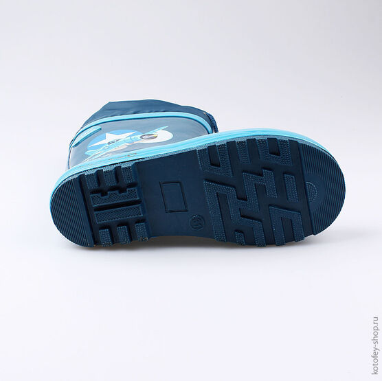 566160-11 Резиновые сапоги для мальчики светло-синий фото №3