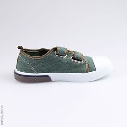 531061-12 Кеды для мальчики оливковый фото №2