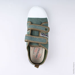 531061-12 Кеды для мальчики оливковый фото №4