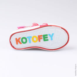 231134-11 Кеды для девочки коралл фото №3