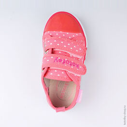 231134-11 Кеды для девочки коралл фото №4