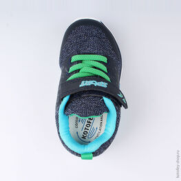 144095-72 Кроссовки с LED-подсветкой на подошве для мальчики син-гол фото №4