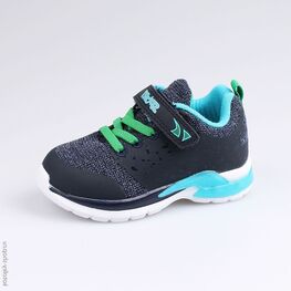 144095-72 Кроссовки с LED-подсветкой на подошве для мальчики син-гол