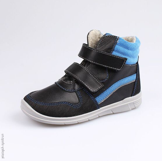 552120-34 Ботинки для мальчики чер-син