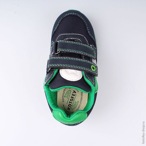 344196-71 Кроссовки для мальчики син-зел фото №4