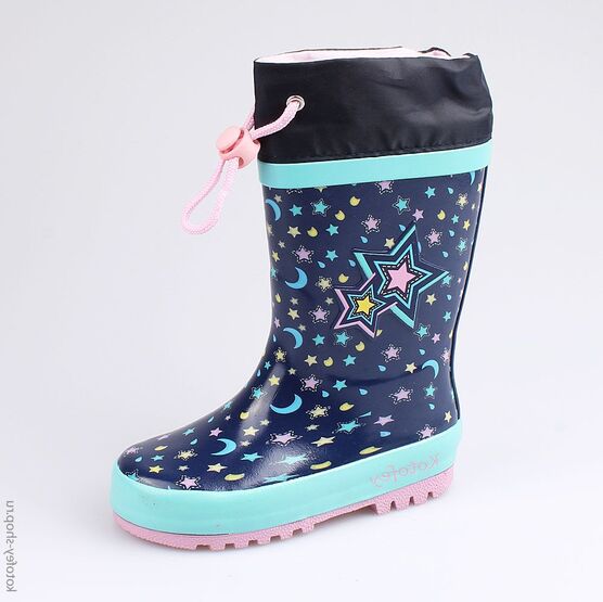 366177-11 Резиновые сапоги для девочки светло-синий
