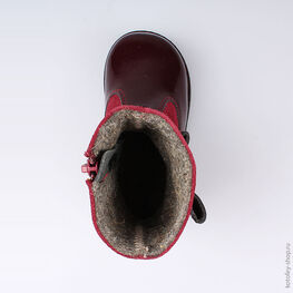 162054-32 Сапожки для девочки бордовый фото №4