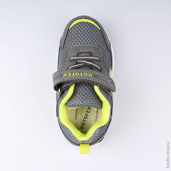 344195-71 Кроссовки для мальчики сер-сал фото №4