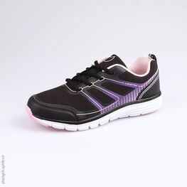 744118-71 Кроссовки для девочки чер-фио