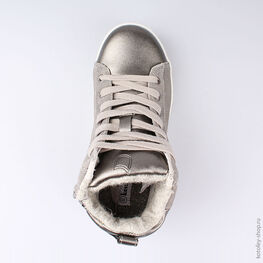 554043-31 Ботинки для девочки серый фото №4