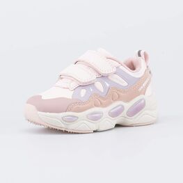 144308-11 Розовые кроссовки с LED и Softshell для девочки розовый,сиреневый