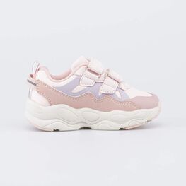 144308-11 Розовые кроссовки с LED и Softshell для девочки розовый,сиреневый фото №2