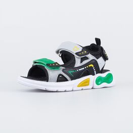 524101-11 Пляжные сандалии с LED для мальчики чер-сер