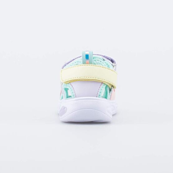 124033-11 Пляжные сандалии с LED Сердечки для девочки мятный фото №5