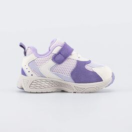 344553-12 Сиреневые кроссовки для девочки для девочки бежевый + сиреневый фото №2