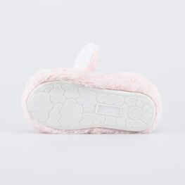 531340-11 Пушистые домашние тапочки Маленький зайка для девочки розовый фото №3