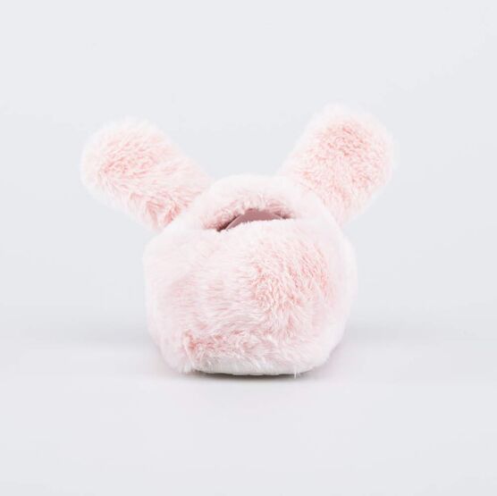 531340-11 Пушистые домашние тапочки Маленький зайка для девочки розовый фото №5