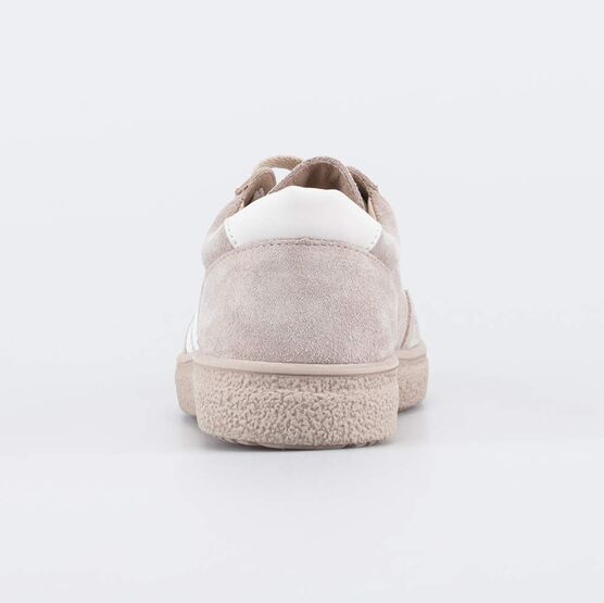 732400-21 Бежевые велюровые полуботинки-кеды для девочки бежевый фото №5