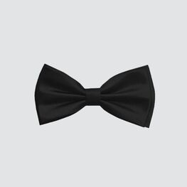 03705006-40 Детский галстук-бабочка черный для универсальные черный фото №3