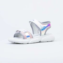 724036-21 Босоножки для девочки для девочки сер-роз