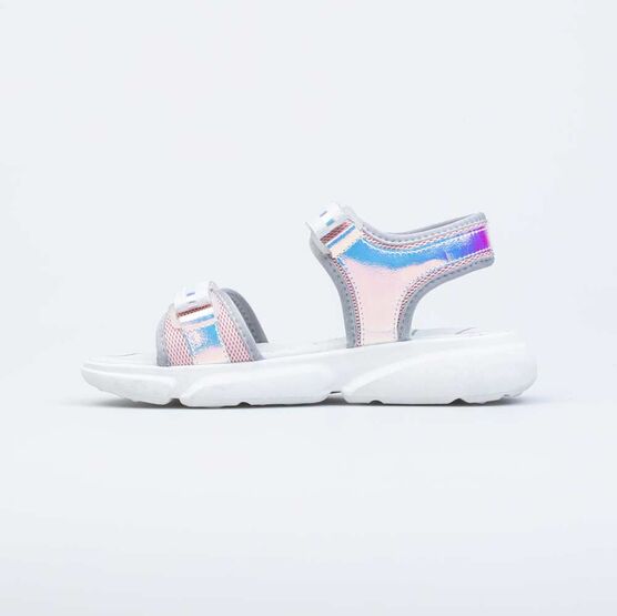 724036-21 Босоножки для девочки для девочки сер-роз фото №2