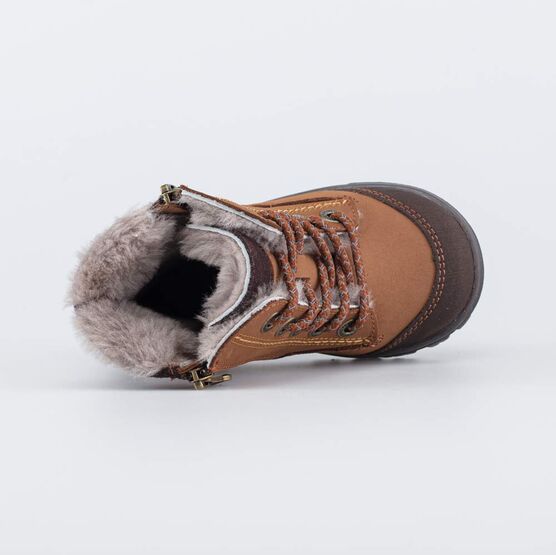 152297-55 Зимние ботинки для мальчика для мальчики коричневый фото №4