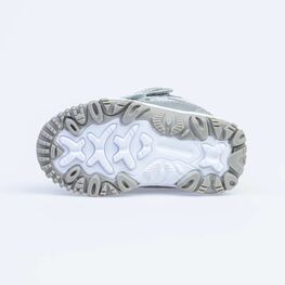 254968-46 Мембранные ботинки с LED-подсветкой для девочки серый фото №3