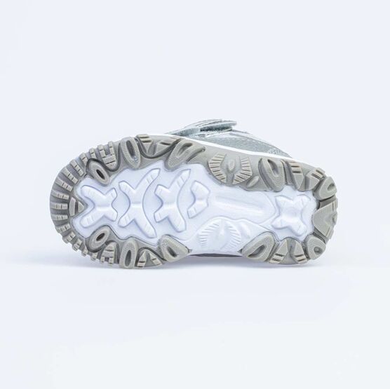 254968-46 Мембранные ботинки с LED-подсветкой для девочки серый фото №3