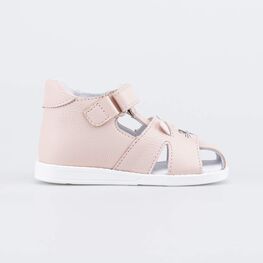 122228-22 Кожаные сандалии для девочки Котенок для девочки розовый фото №2